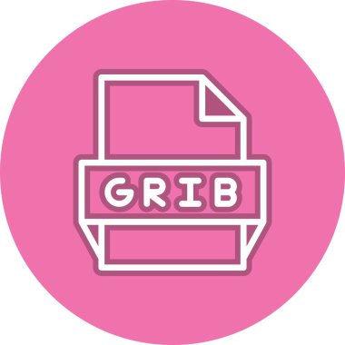 Grib Çizgisi Çember Vektör Simgesi Tasarımı