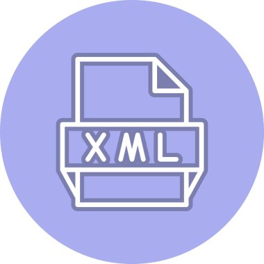 Xml Satır Çemberi Vektör Simgesi Tasarımı