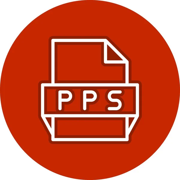 Pps Line Circle Векторна Піктограма Демонстрація — стоковий вектор