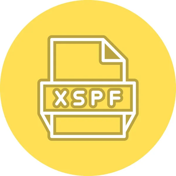 Xspf Line Circle Vector Icon Desig — Stockový vektor