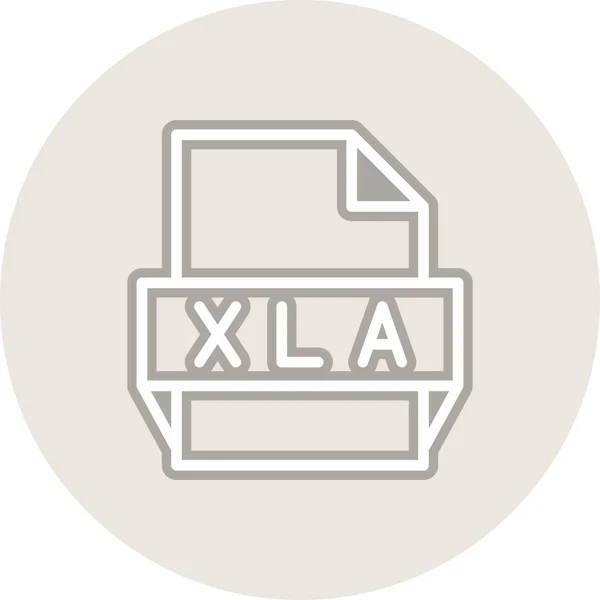 Xla Line Circle Vector Icon Desig — Stockový vektor