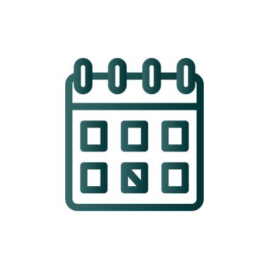 Panning Line Gradyan Vektör Simgesi Tasarımı