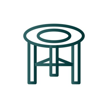 Dışkı Satırı Gradyan Vektör Simgesi Tasarımı