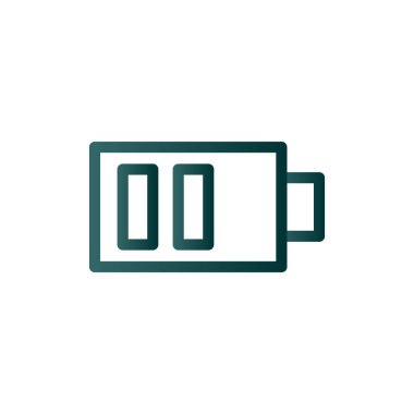 Pil Hattı Gradyan Vektör Simgesi Tasarımı