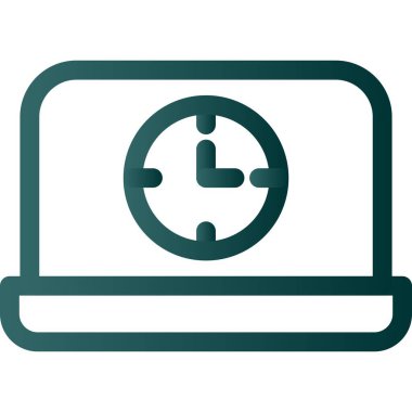 Kullanılabilirlik Satırı Gradyan Vektör Simgesi Tasarımı