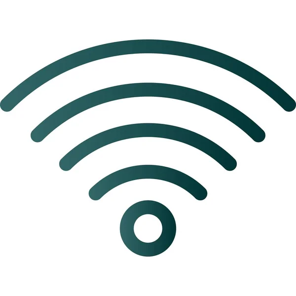 Wifi Line Gradient Vector Icon Desig — Stockvektor