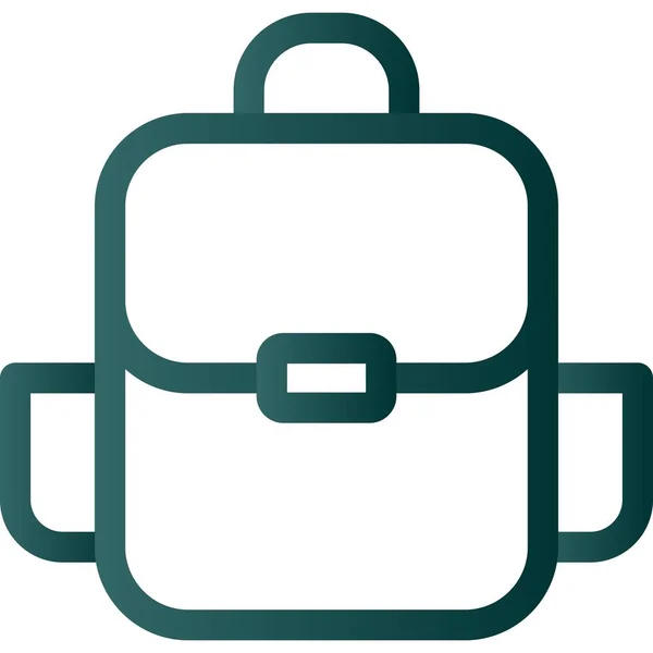 Bag Line Gradient Vector Icon Desig — Stockvektor