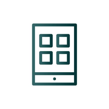 Uygulama Satırı Gradyan Vektör Simgesi Tasarımı