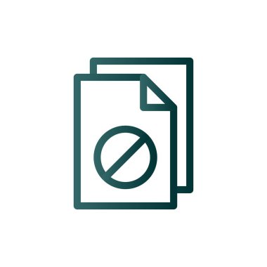 İntihal Satırı Gradyan Vektör Simgesi Tasarımı