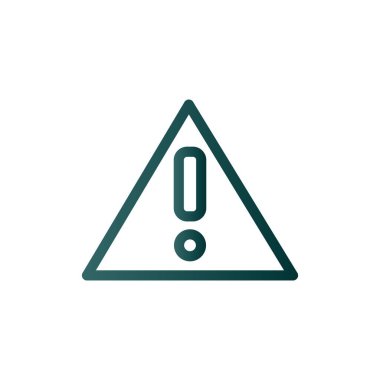 Tehlike Çizgisi Gradyan Vektör Simgesi Tasarımı