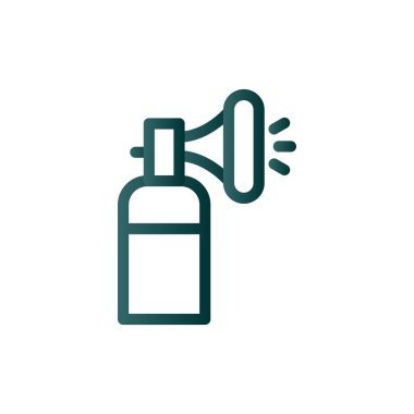 Hava Kornası Çizgisi Gradyan Vektör Simgesi Tasarımı