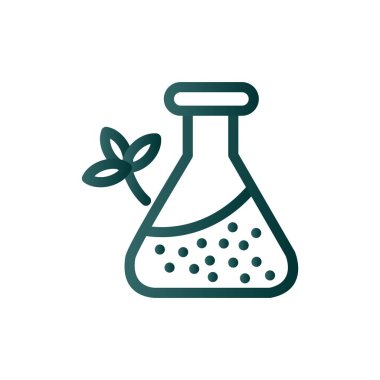 Kimyasal Satır Gradyan Vektör Simgesi Tasarımı