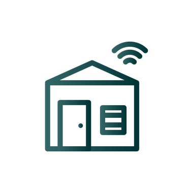 Depo Satırı Gradyan Vektör Simgesi Tasarımı