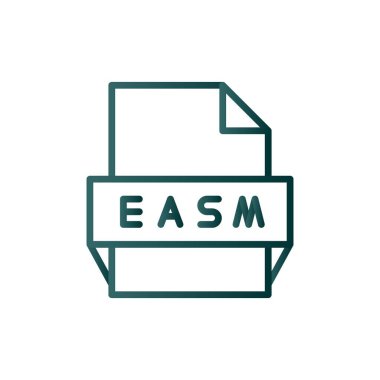 Easm Satırı Gradyan Vektör Simgesi Tasarımı