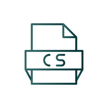 C Satırı Gradyan Vektör Simgesi Tasarımı