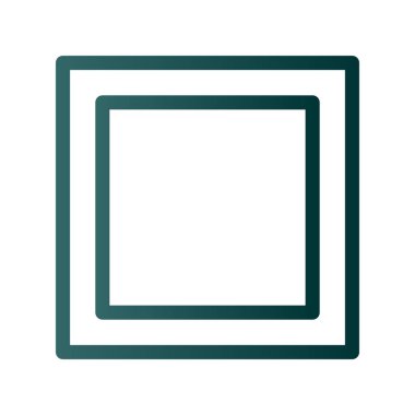 Çerçeve Çizgisi Gradyan Vektör Simgesi Tasarımı