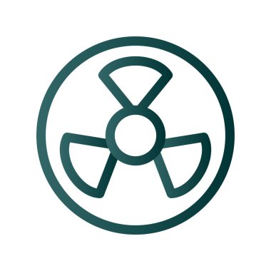 Tehlike Çizgisi Gradyan Vektör Simgesi Tasarımı