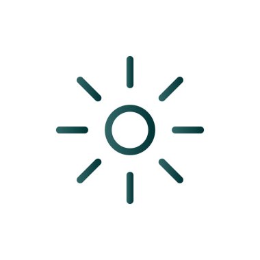 Parlaklık Satırı Gradyan Vektör Simgesi Tasarımı