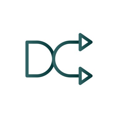 Hız Çizgisi Gradyan Vektör Simgesi Tasarımı