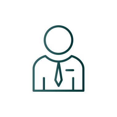 Erkek Satırı Gradyan Vektör Simgesi Tasarımı