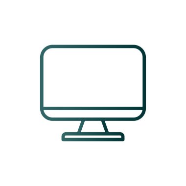 Lcd Satır Gradyan Vektör Simgesi Tasarımı