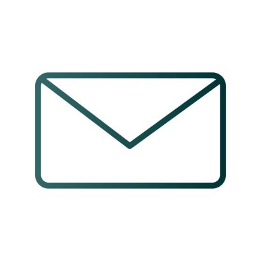 E- posta Satırı Gradyan Vektör Simgesi Tasarımı