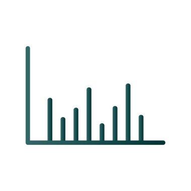 Grafik Çizgisi Grafiksel Vektör Simgesi Tasarımı