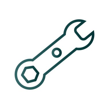 Anahtar Çizgisi Gradyan Vektör Simgesi Tasarımı