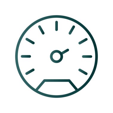 Hız Ölçüm Çizgisi Gradyan Vektör Simgesi Tasarımı