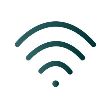 Sinyal Satırı Gradyan Vektör Simgesi Tasarımı