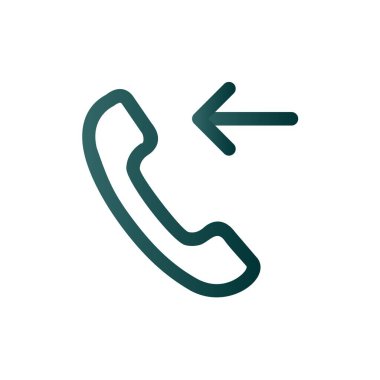 Gelen Arama Satırı Gradyan Vektör Simgesi Tasarımı