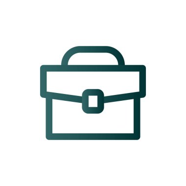 Evrak çantası Satırı Gradyan Vektör Simgesi Tasarımı