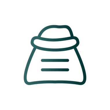 Şeker Hattı Gradyan Vektör Simgesi Tasarımı