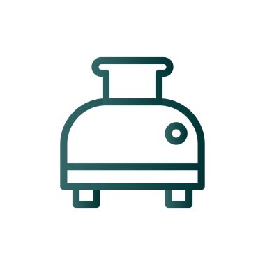 Tost Hattı Gradyan Vektör Simgesi Tasarımı