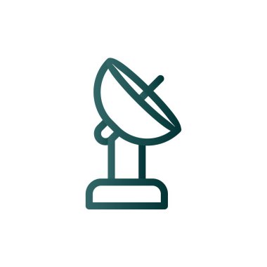 Radar Çizgisi Gradyan Vektör Simgesi Tasarımı