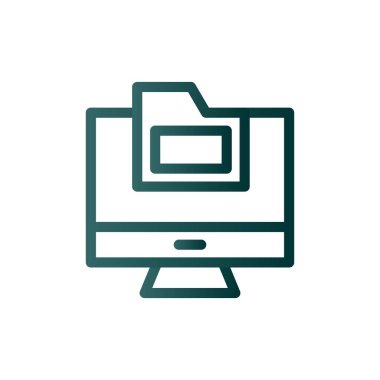 Dizin Satırı Gradyan Vektör Simgesi Tasarımı