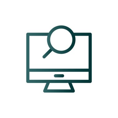 Arama Satırı Gradyan Vektör Simgesi Tasarımı