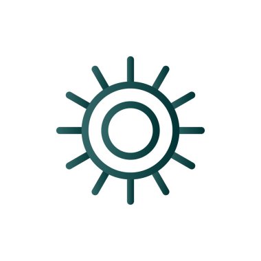 Parlaklık Satırı Gradyan Vektör Simgesi Tasarımı