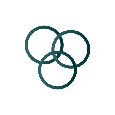 Renk Çizgisi Gradyan Vektör Simgesi Tasarımı