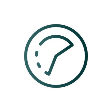 Zamanaşımı Çizgisi Gradyan Vektör Simgesi Tasarımı