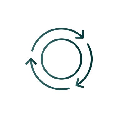 Dönüştürme Çizgisi Gradyan Vektör Simgesi Tasarımı