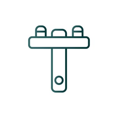 Elektrik Kulesi Çizgisi Gradyan Vektör Simgesi Tasarımı