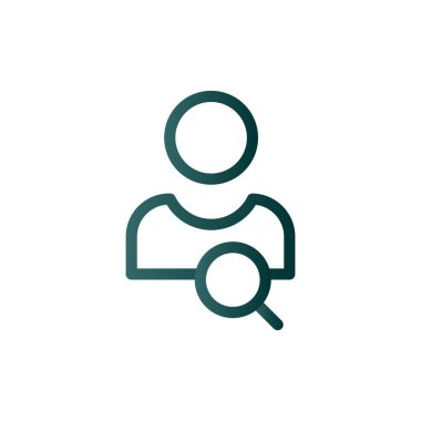 Hedef Satır Gradyan Vektör Simgesi Tasarımı