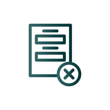 Proje Satırı Gradyan Vektör Simgesi Tasarımı