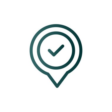 Yer Tutucu Satırı Gradyan Vektör Simgesi Tasarımı