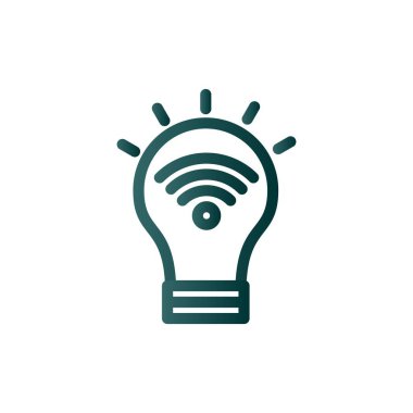 Fikir Satırı Gradyan Vektör Simgesi Tasarımı