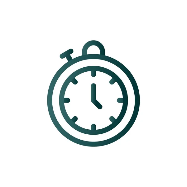 Stop Watch Line Gradient Vector Ícone Desig —  Vetores de Stock