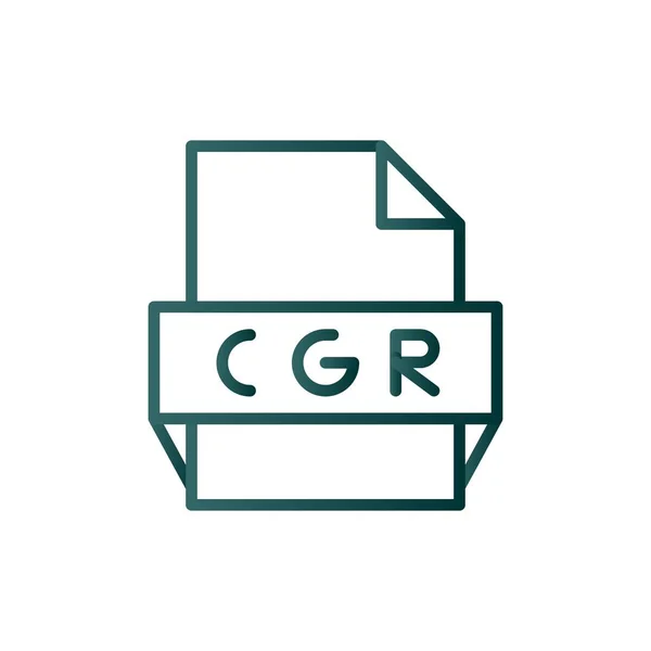 Градиентная Векторная Икона Cgr Line Desig — стоковый вектор