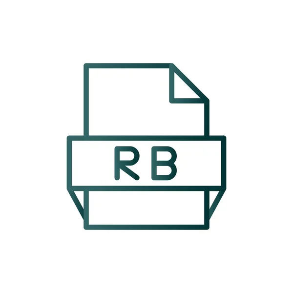 Rbライングラデーションベクトルアイコンデザイン — ストックベクタ