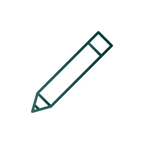 Pencil Line Gradient Vector Icon Desig — Stock Vector